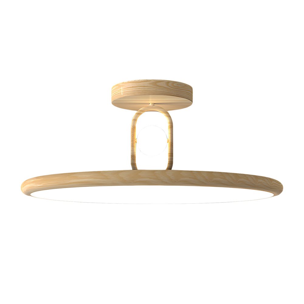 Rowena Wood Grain Round Ceiling Light