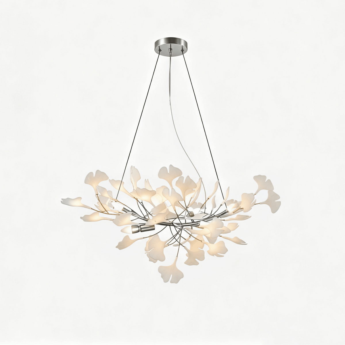 Horizon Ceramic Ginkgo Leaf Chandelier