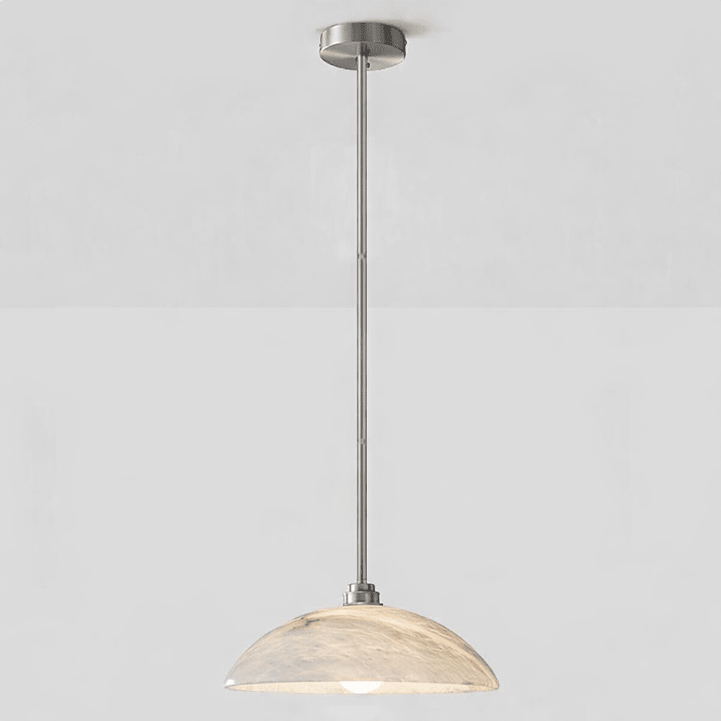 Dahlia Alabaster Dome Pendant Light