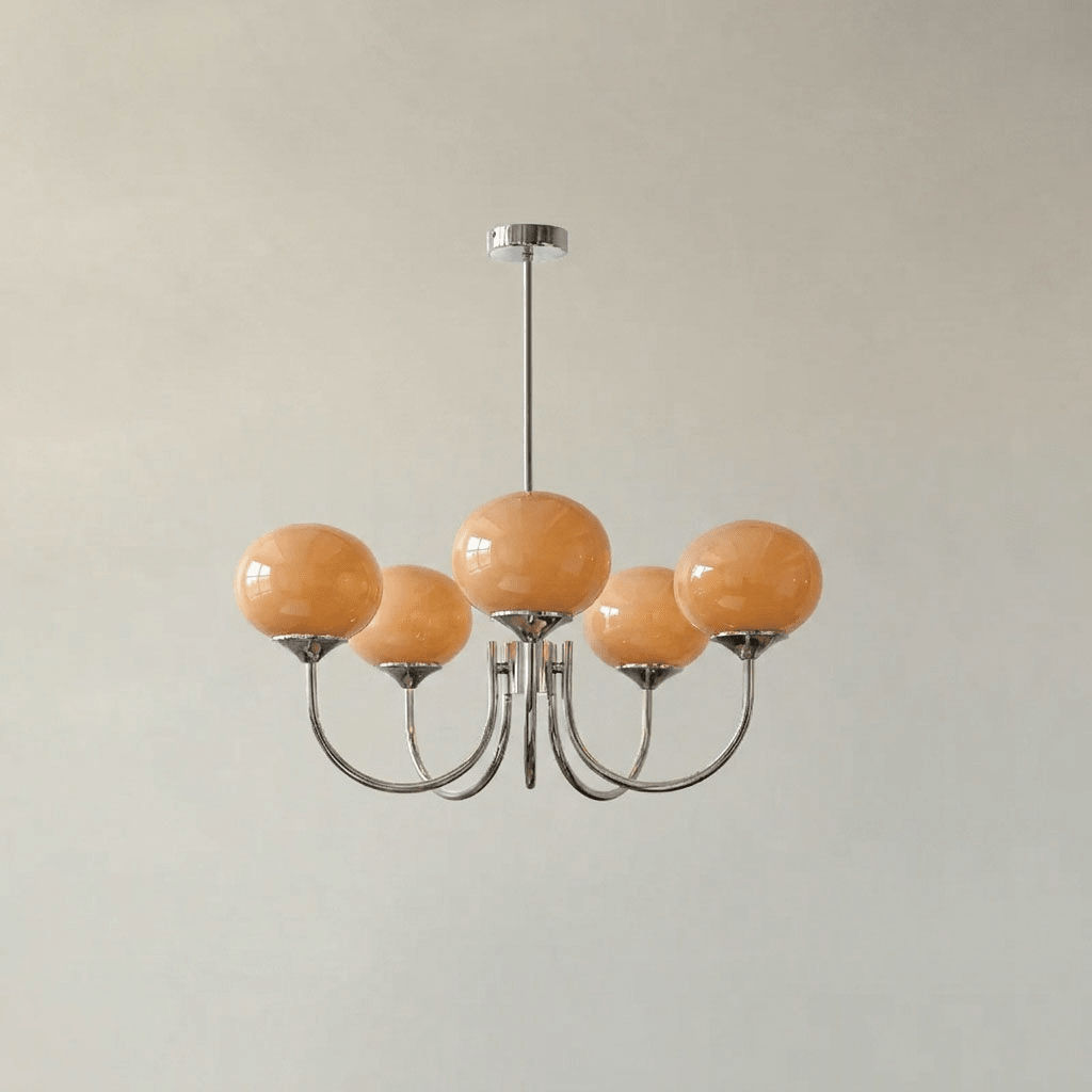 Mallow Glass Shade Chandelier