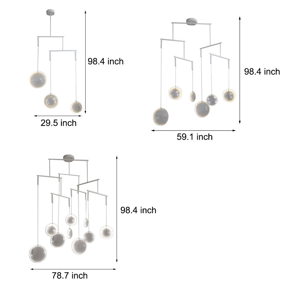 Nova White Focus LED Chandelier