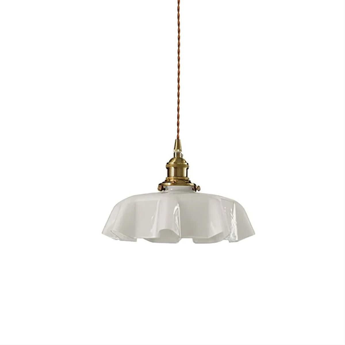 Hyacinth Pleated Glass Pendant Light