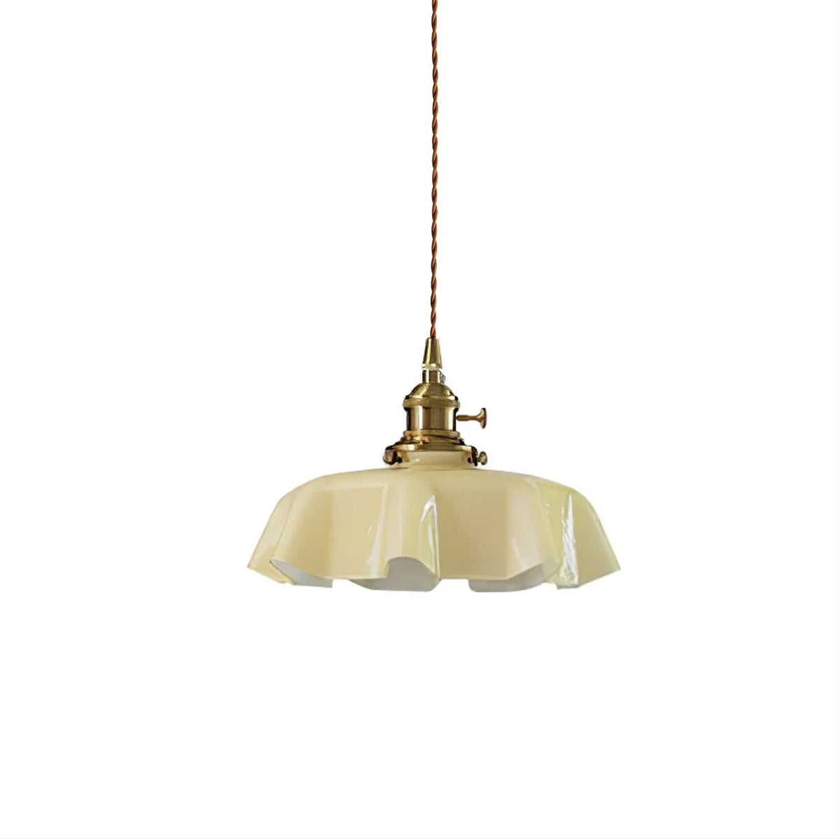 Hyacinth Pleated Glass Pendant Light