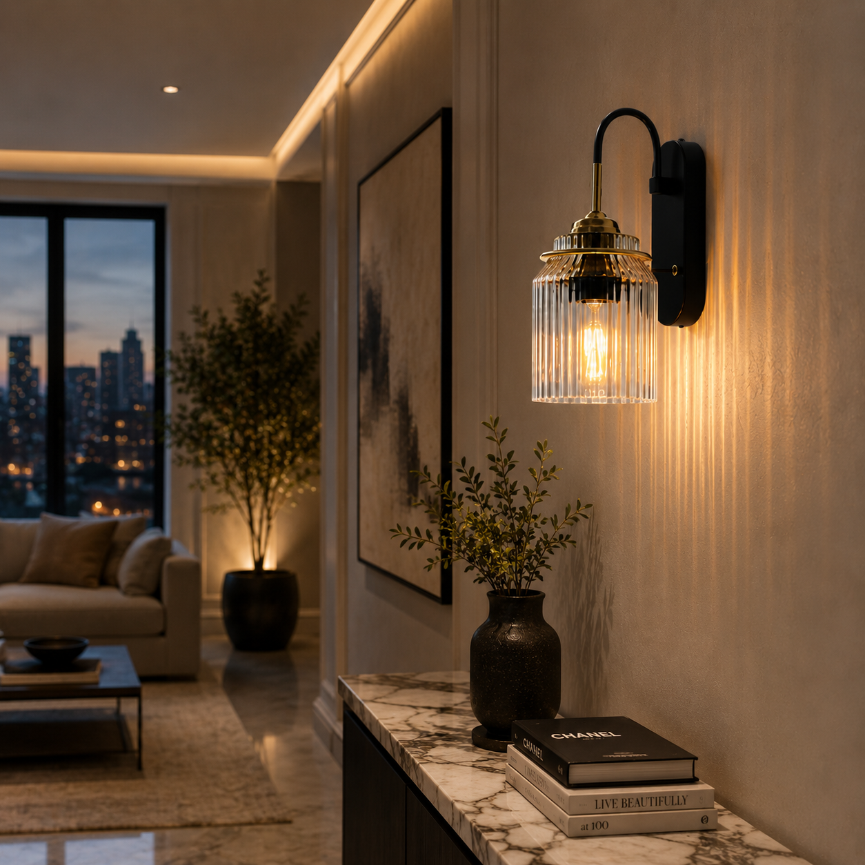 Vera Glass Wall Sconce