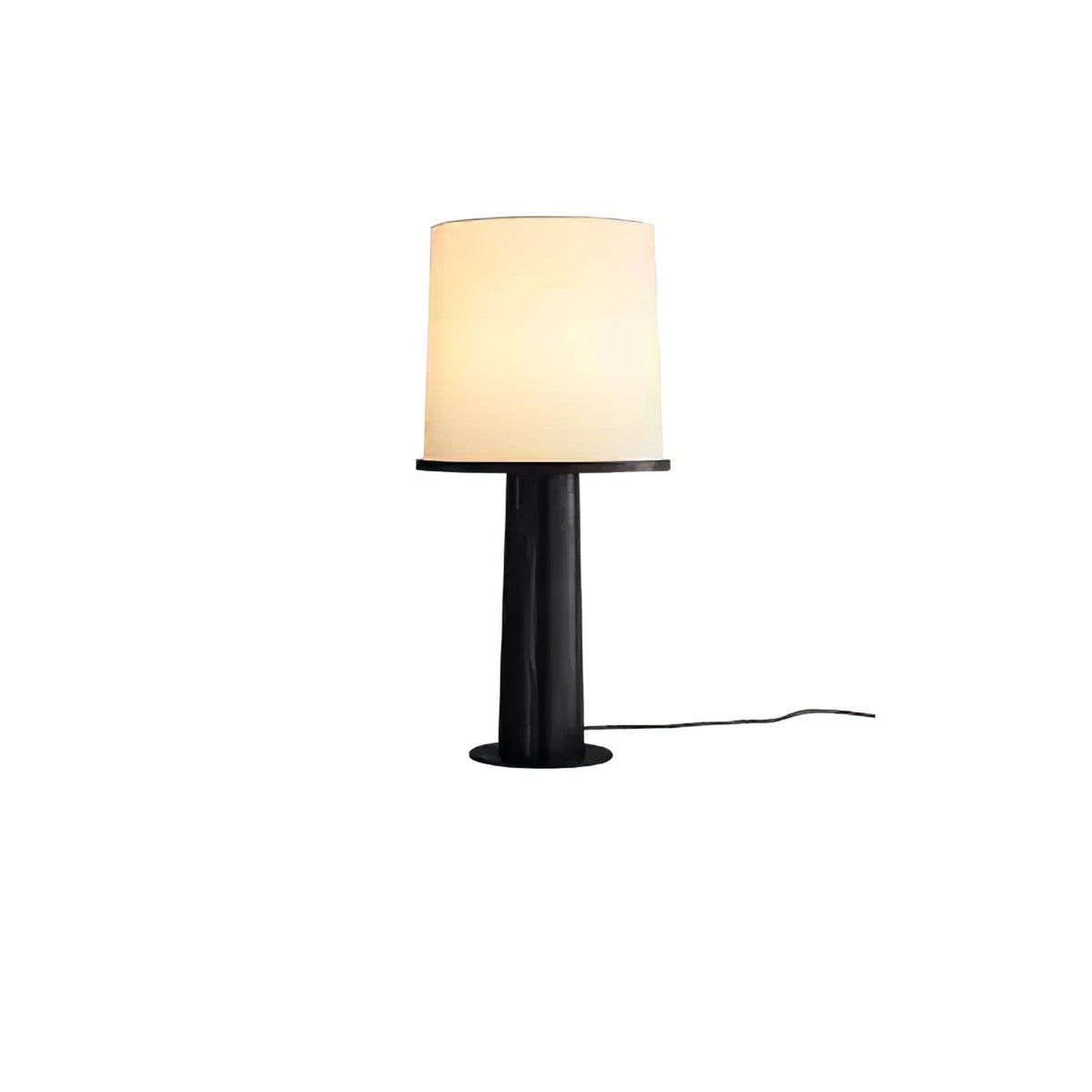 Tamsen Wood Base Fabric Shade Table Lamp
