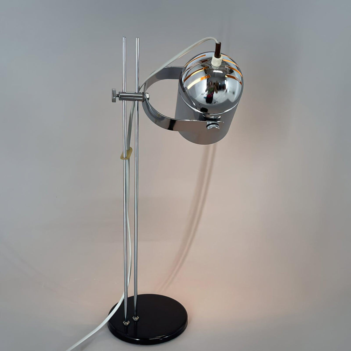 Tilden Telescoping Chrome Metal Desk Lamp