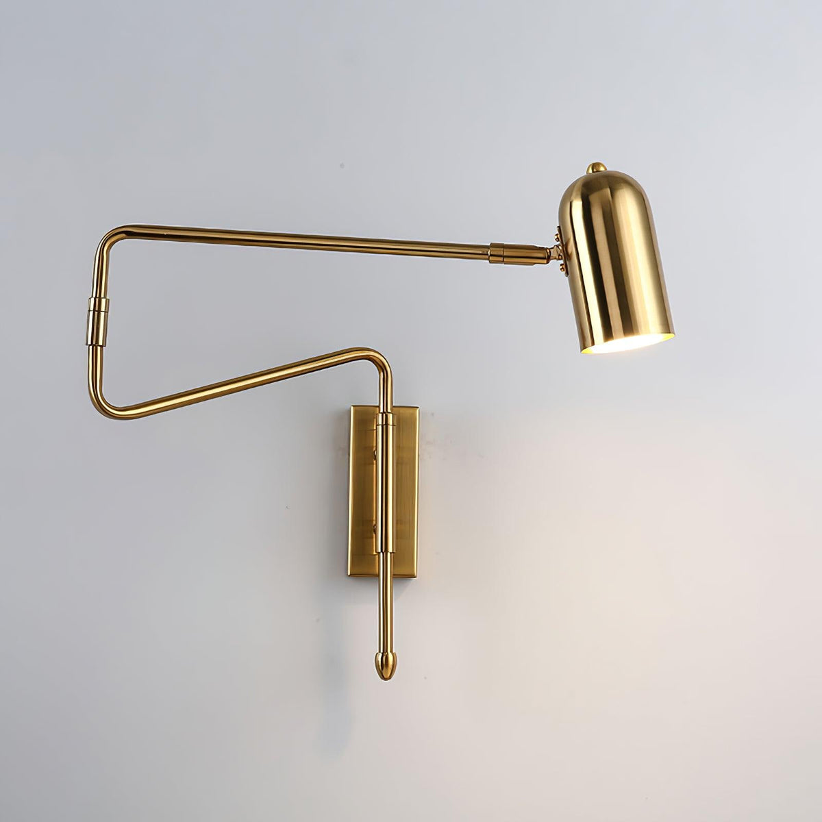 Arley Swing Arm Hardwired Reading Wall Lamp
