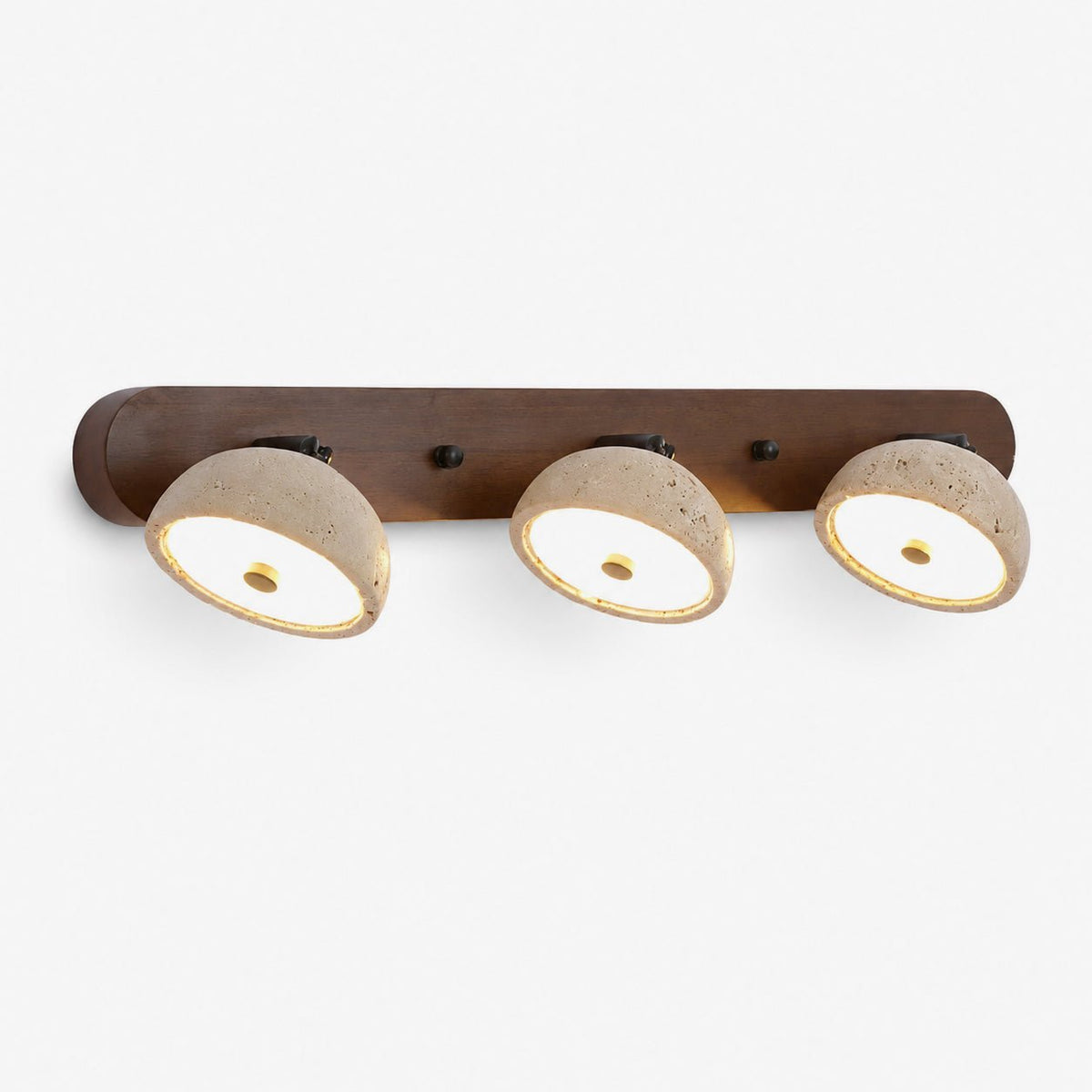 Tivoli Adjustable Travertine Dome Vanity Light