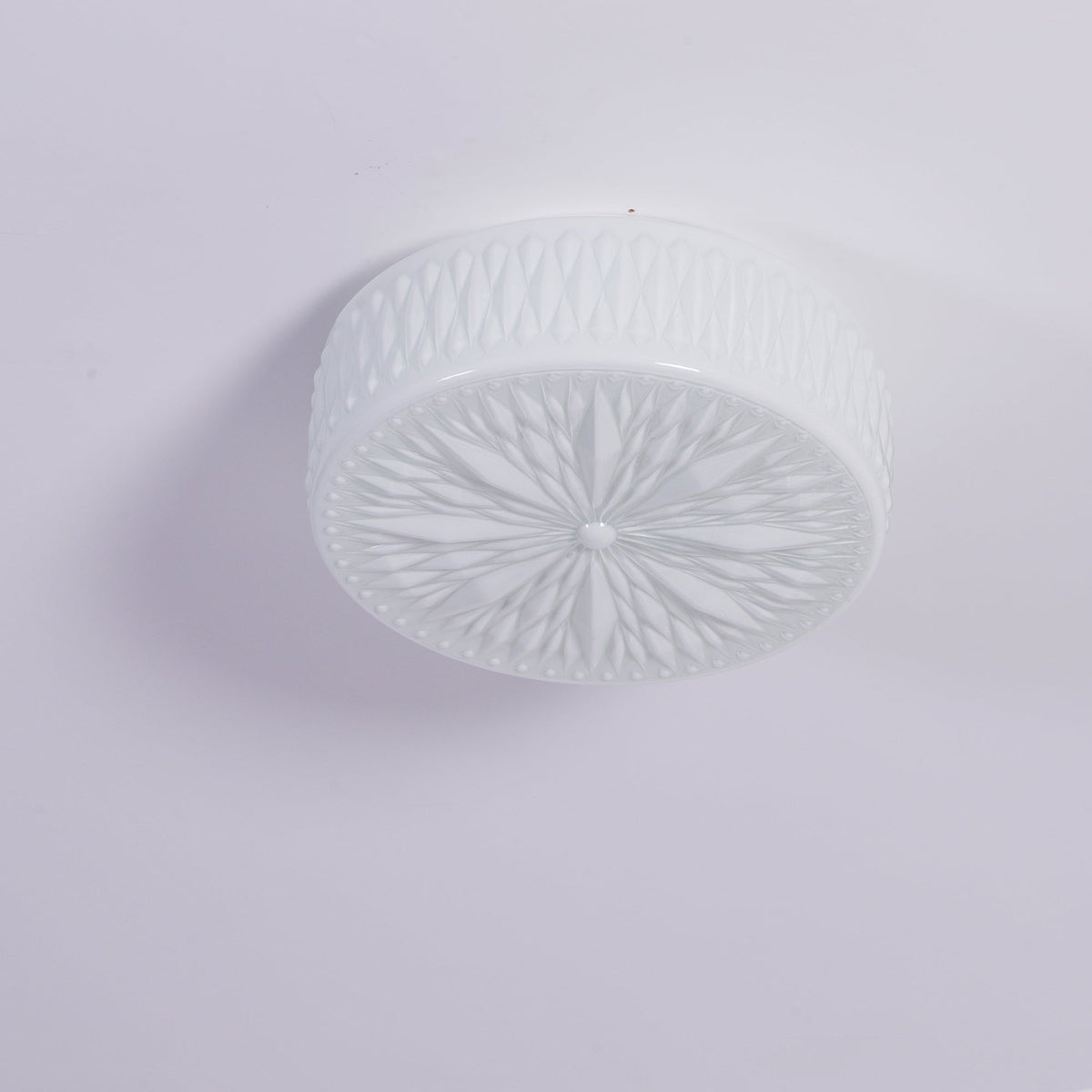 Celestine Glass Drum LED Flush Mount Ceiling Light