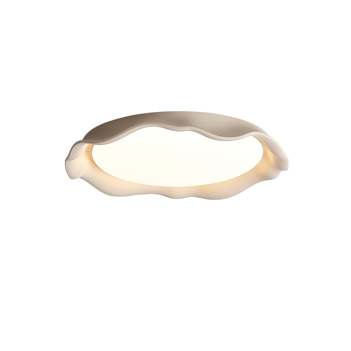 Calanque Microcement Wave LED Ceiling Light