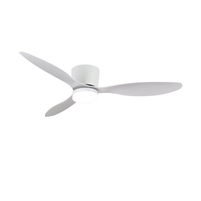 Ilona Low Profile Wood Blade LED Ceiling Fan Light
