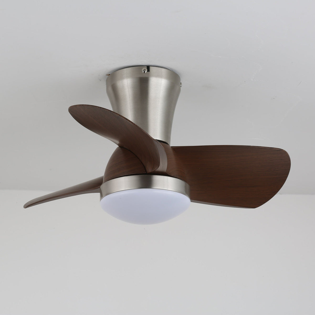 Tramonte Wood Grain LED Ceiling Fan Light