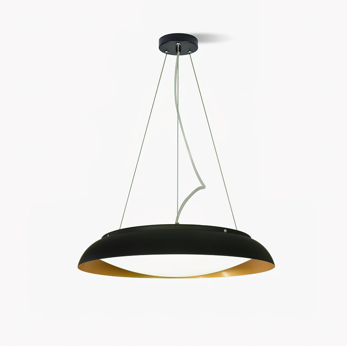 Avenne Black Slim Disc LED Pendant Light