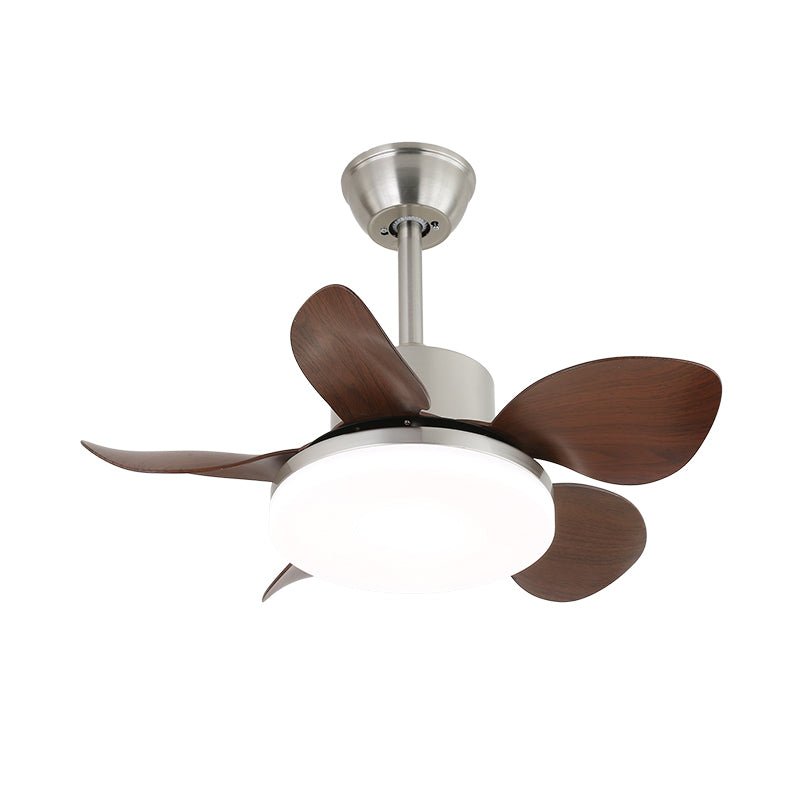 Junon Walnut Blade LED Ceiling Fan Light with Remote