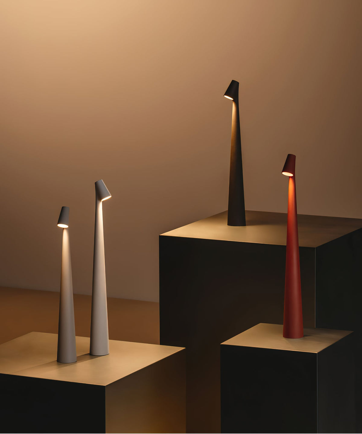 Amaryn Slim Cone Rechargeable LED Table Lamp
