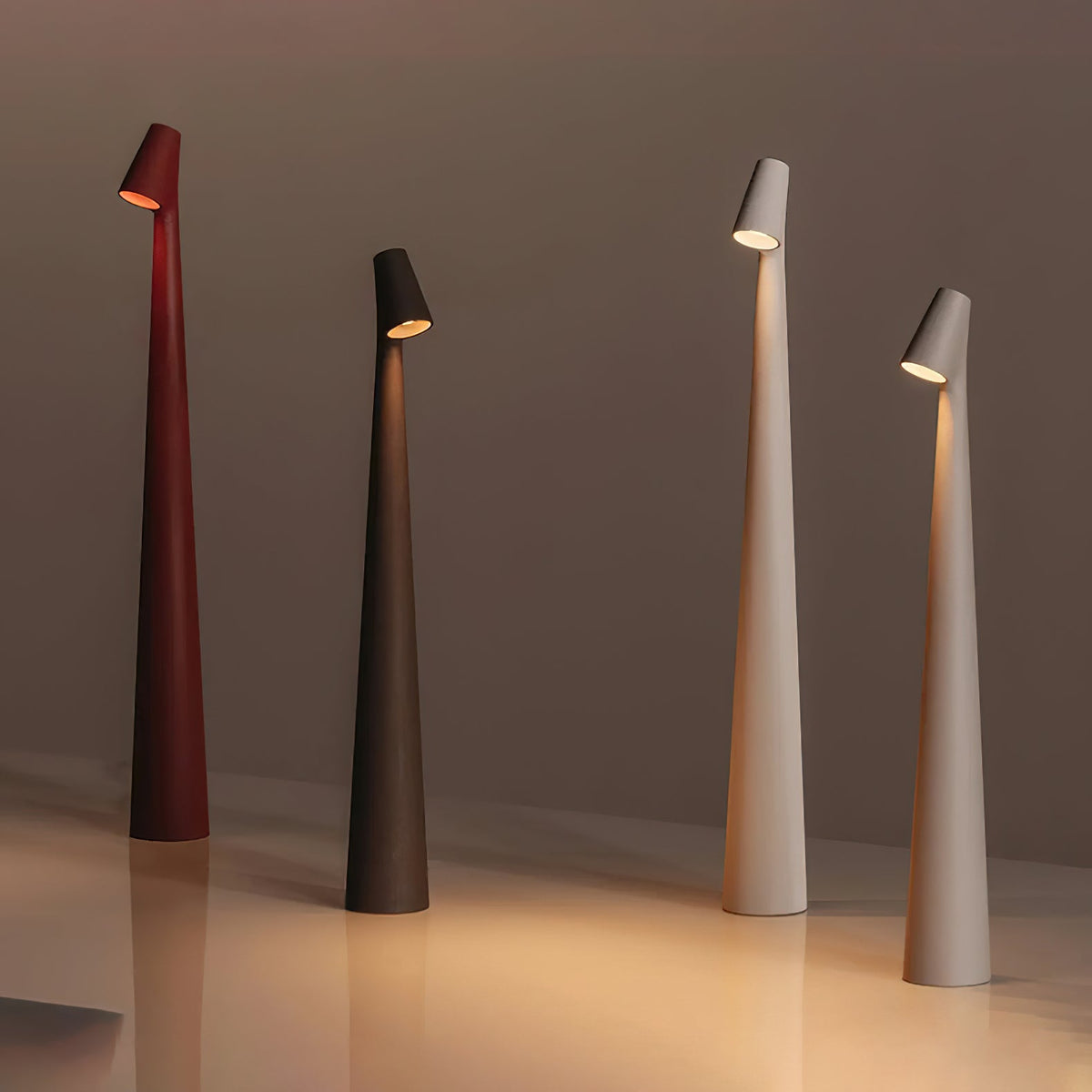 Amaryn Slim Cone Rechargeable LED Table Lamp