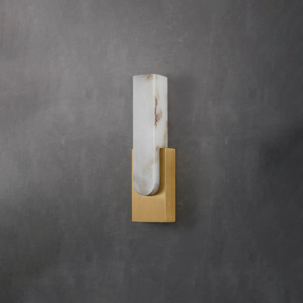 Adrielle Slim Alabaster LED Wall Sconce
