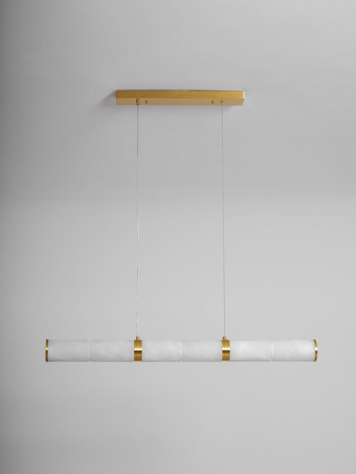 Anaelle Linear Alabaster Tube LED Pendant Light