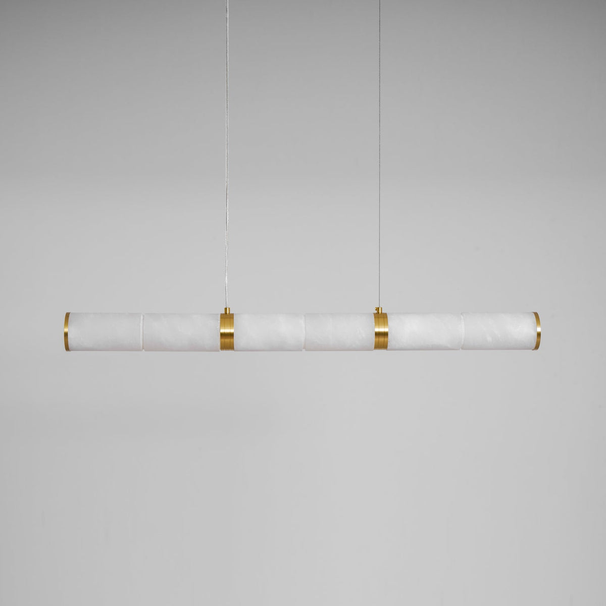 Anaelle Linear Alabaster Tube LED Pendant Light
