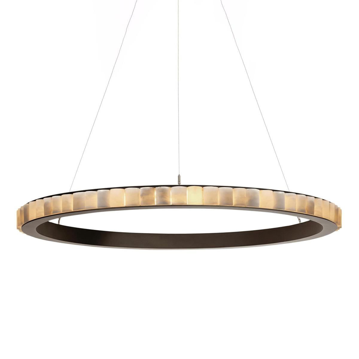 Almira Alabaster Halo Ring LED Chandelier