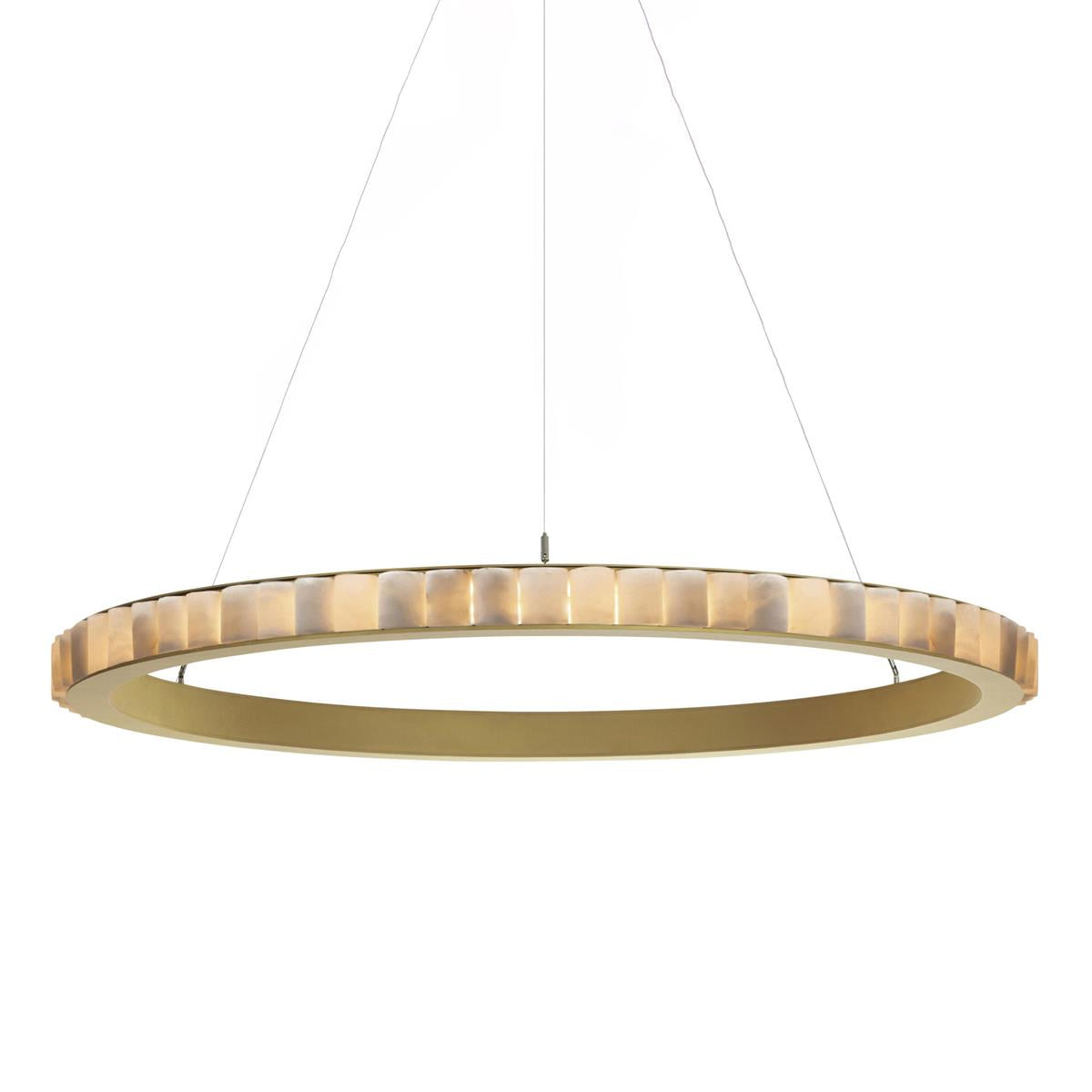 Almira Alabaster Halo Ring LED Chandelier