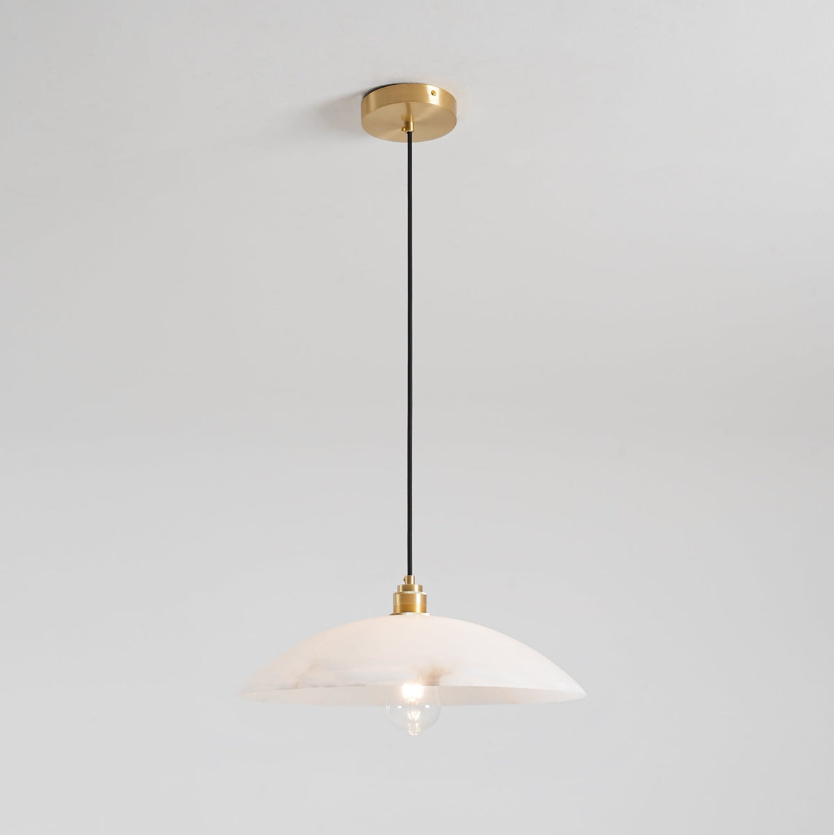 Dahlia Alabaster Dome Pendant Light