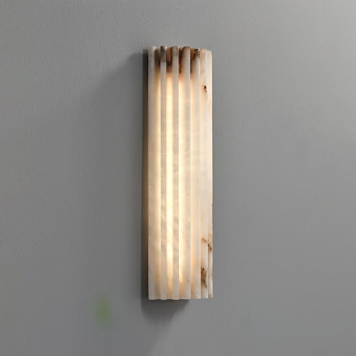 Alvia Genuine Alabaster Dimmable LED Wall Sconce