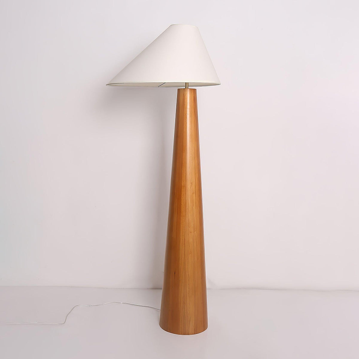 Ursule Organic Wood Floor Lamp with Linen Shade
