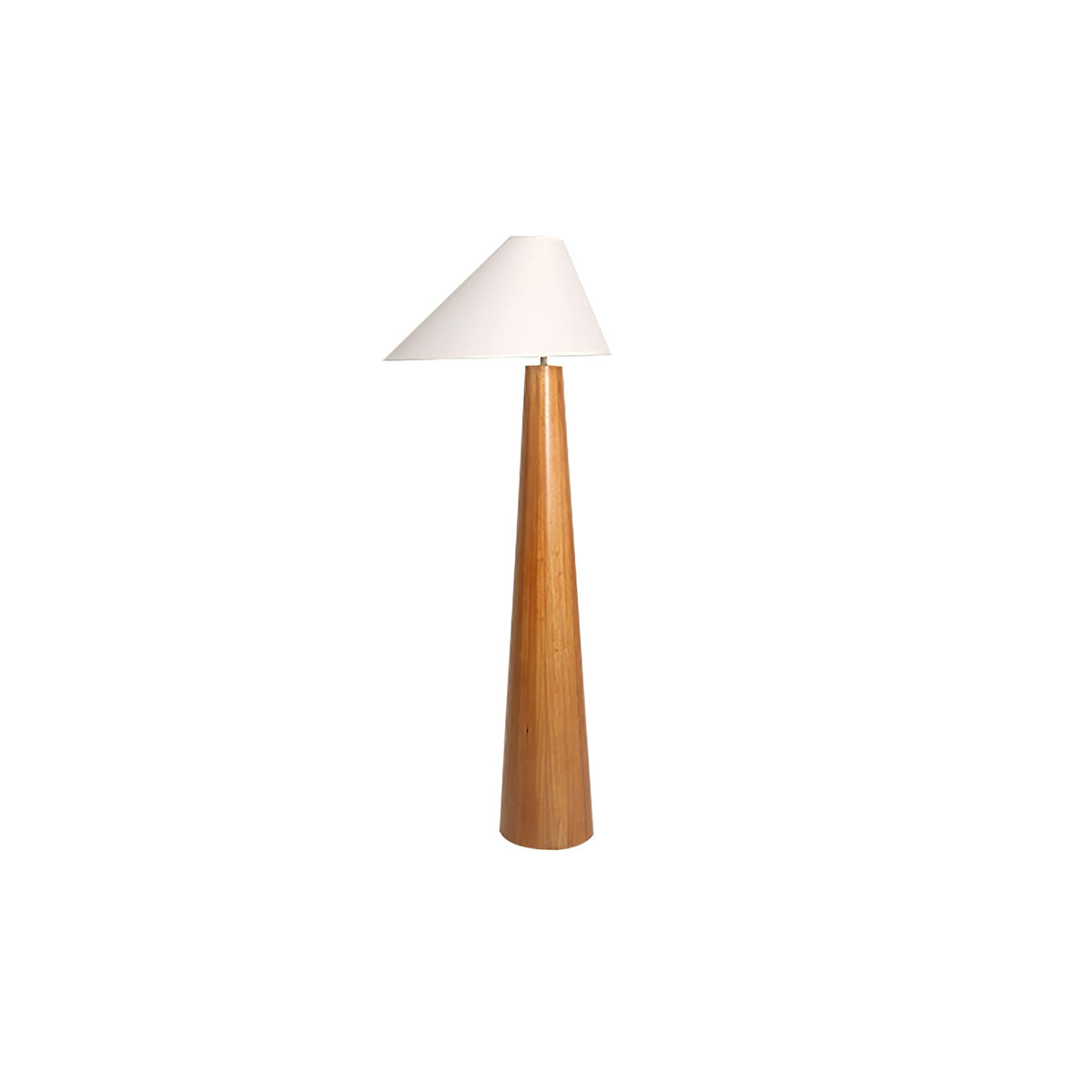Ursule Organic Wood Floor Lamp with Linen Shade