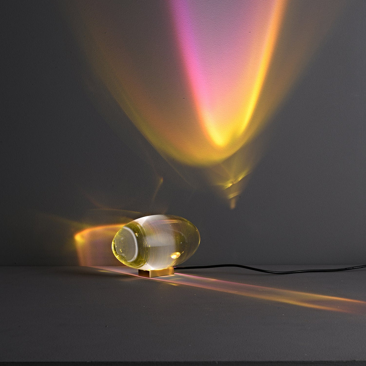 Atman Crystal Glass LED Table Lamp
