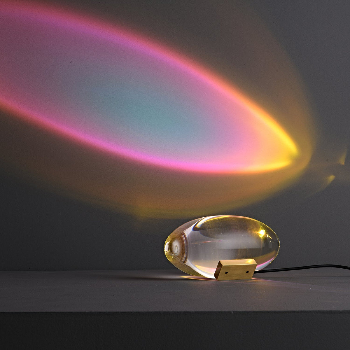 Atman Crystal Glass LED Table Lamp
