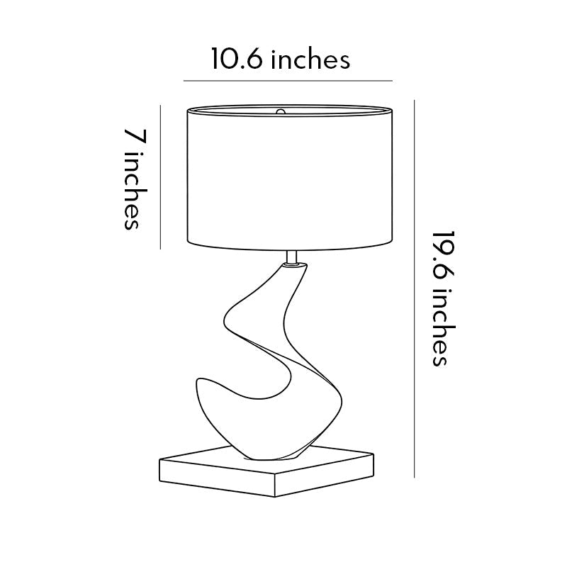 Mira Resin Table Lamp