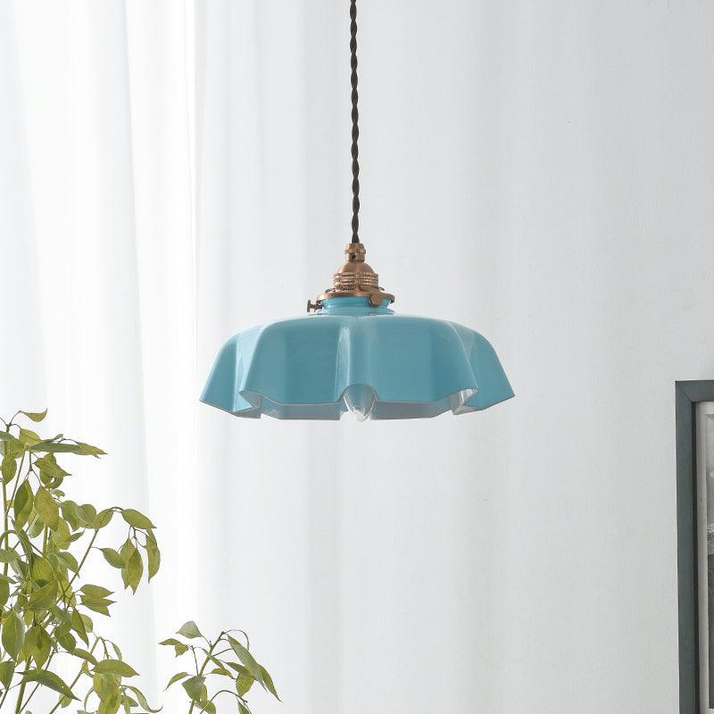 Hyacinth Pleated Glass Pendant Light
