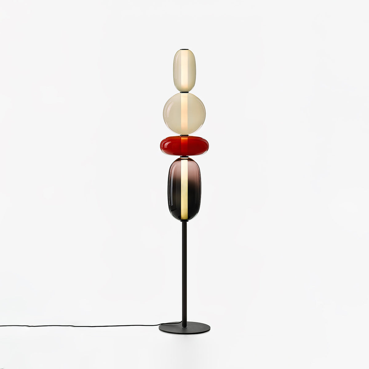 Bijou Hand Blown Glass Floor Lamp