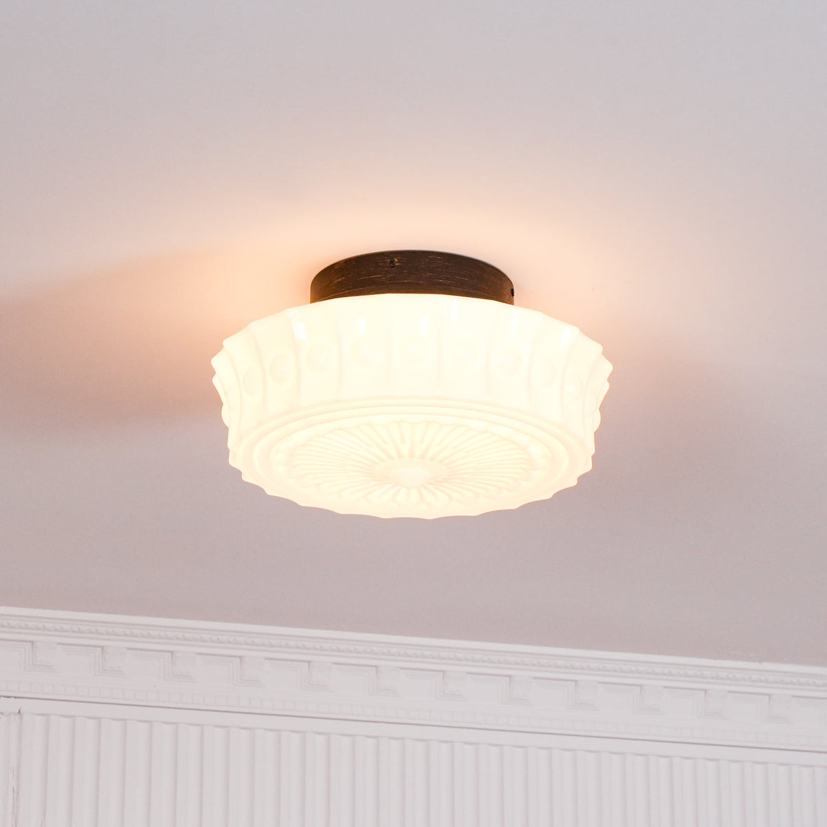 Hartwell Glass Flush Mount Ceiling Light