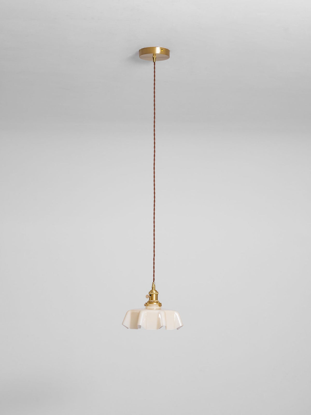 Hyacinth Pleated Glass Pendant Light
