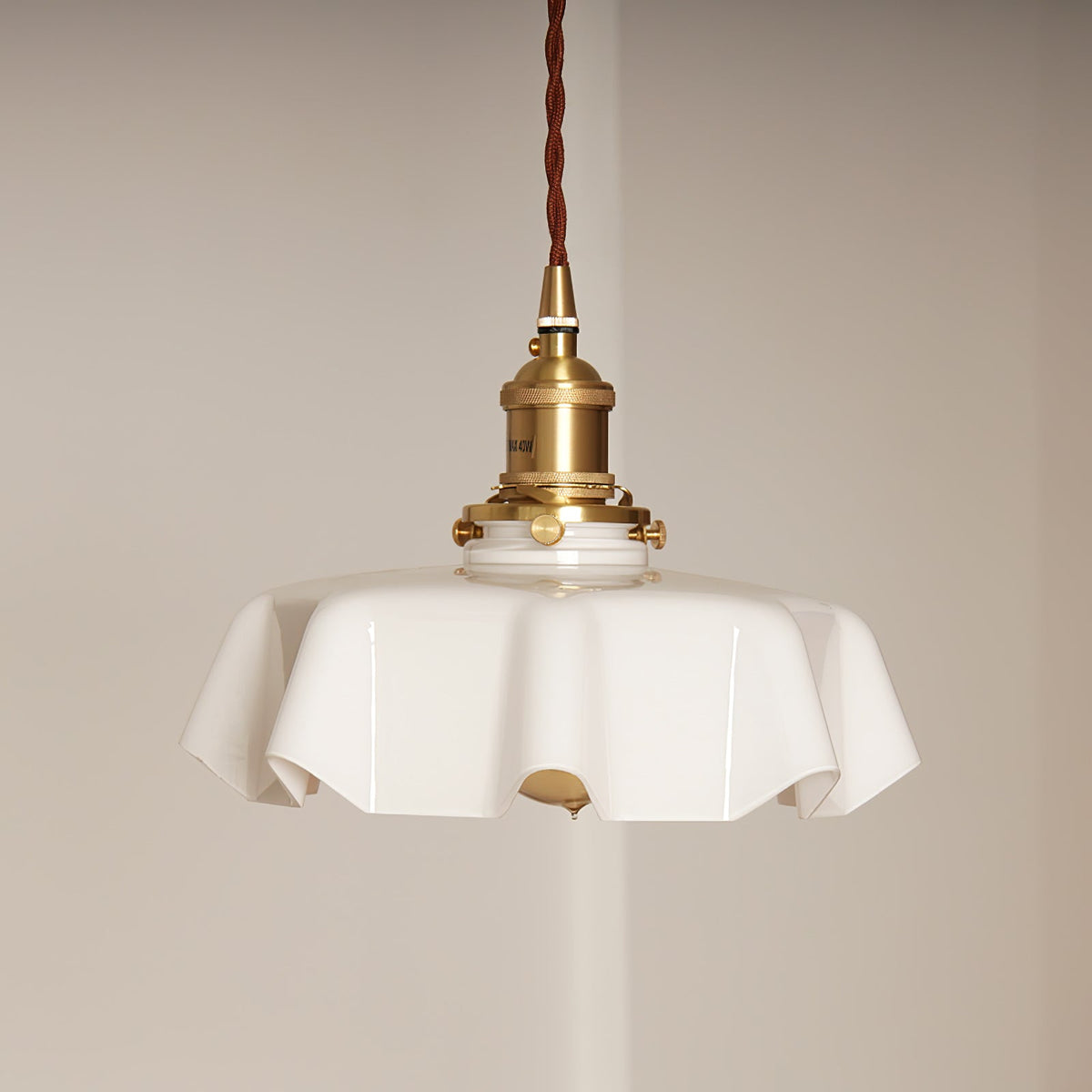 Hyacinth Pleated Glass Pendant Light