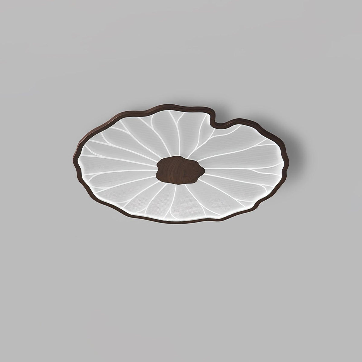 Nymphea Wood Grain LED Flush Mount Ceiling Light