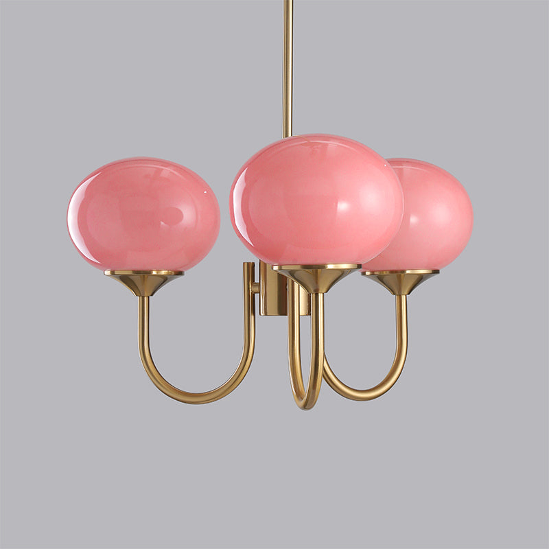 Mallow Glass Shade Chandelier