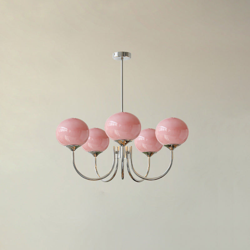 Mallow Glass Shade Chandelier