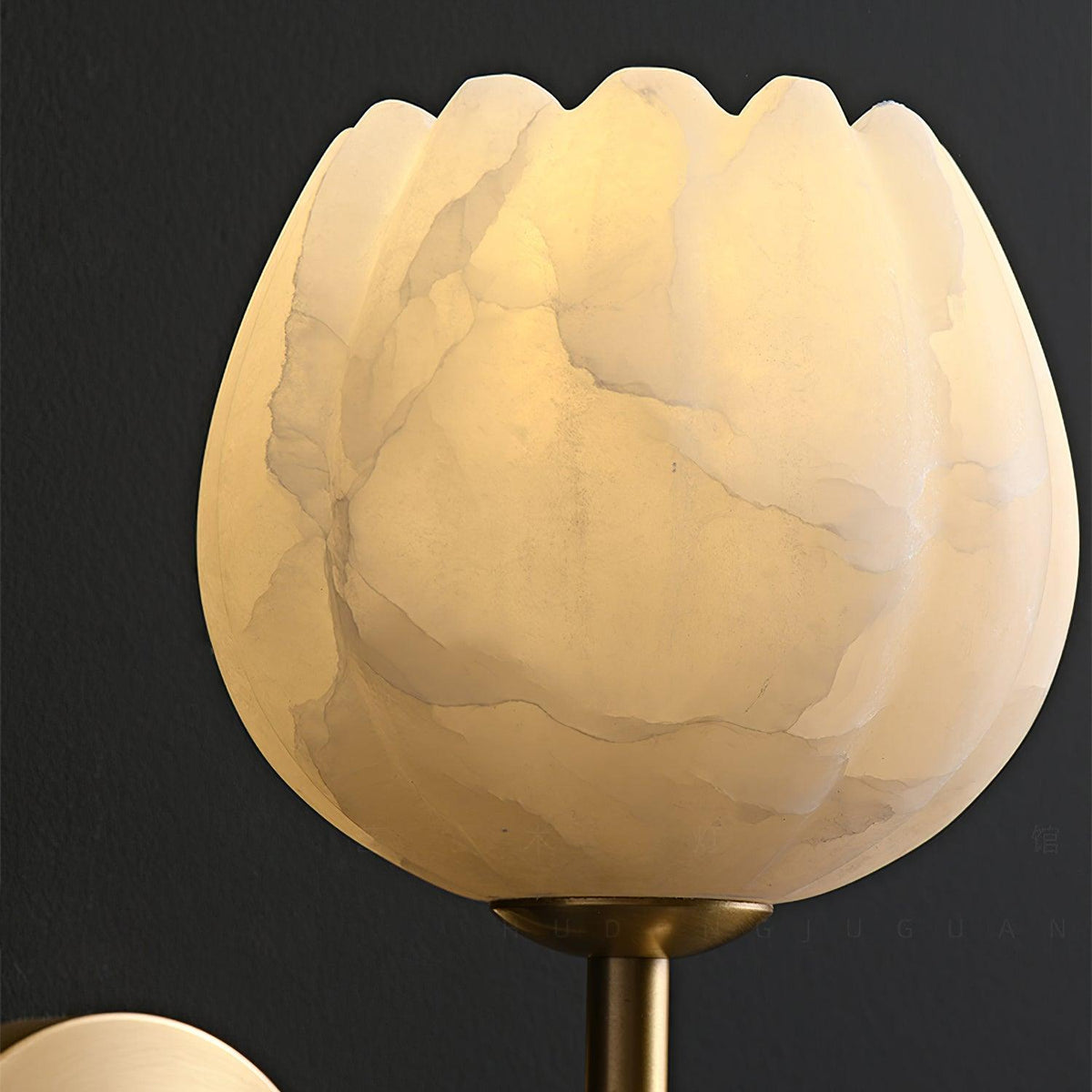 Mian Alabaster Flower Wall Sconce
