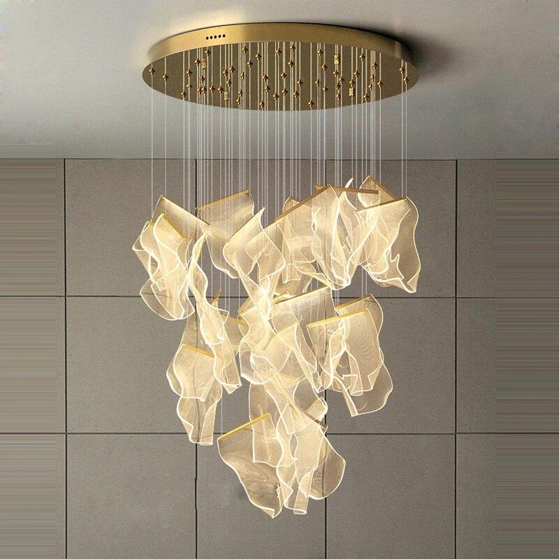 Cirrane Floating Acrylic LED Chandelier