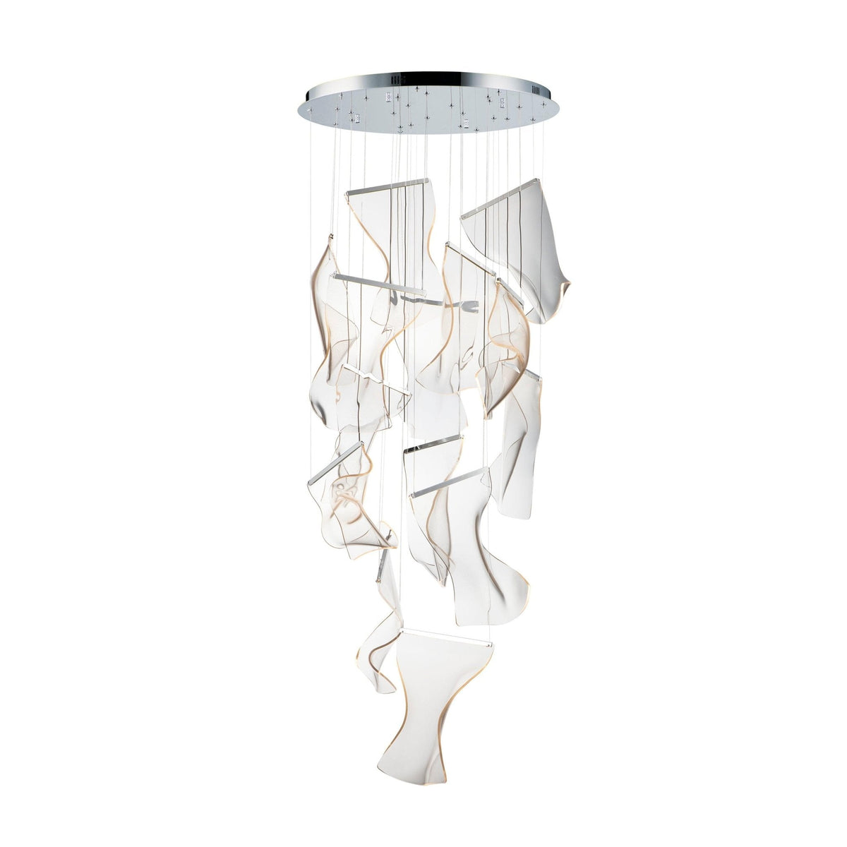 Cirrane Floating Acrylic LED Chandelier