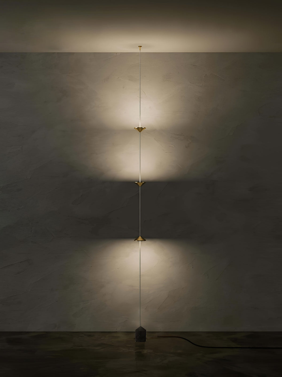 Soreluna Floor to Ceiling LED Floor Lamp with Marble Base