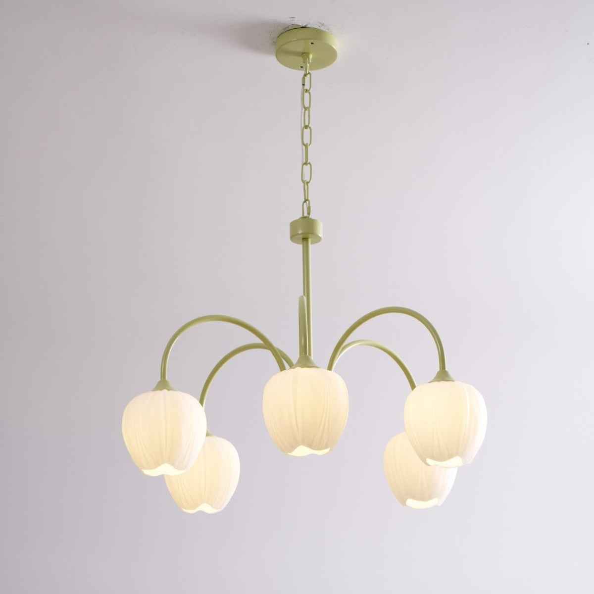 Tulipa Tulip Glass Multi Head Chandelier Ceiling Light