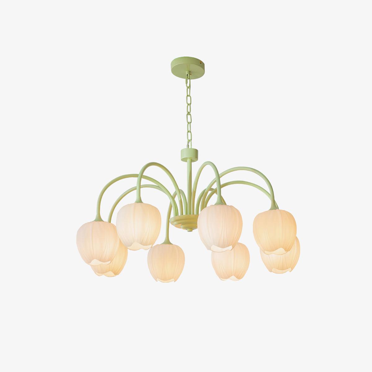 Tulipa Tulip Glass Multi Head Chandelier Ceiling Light