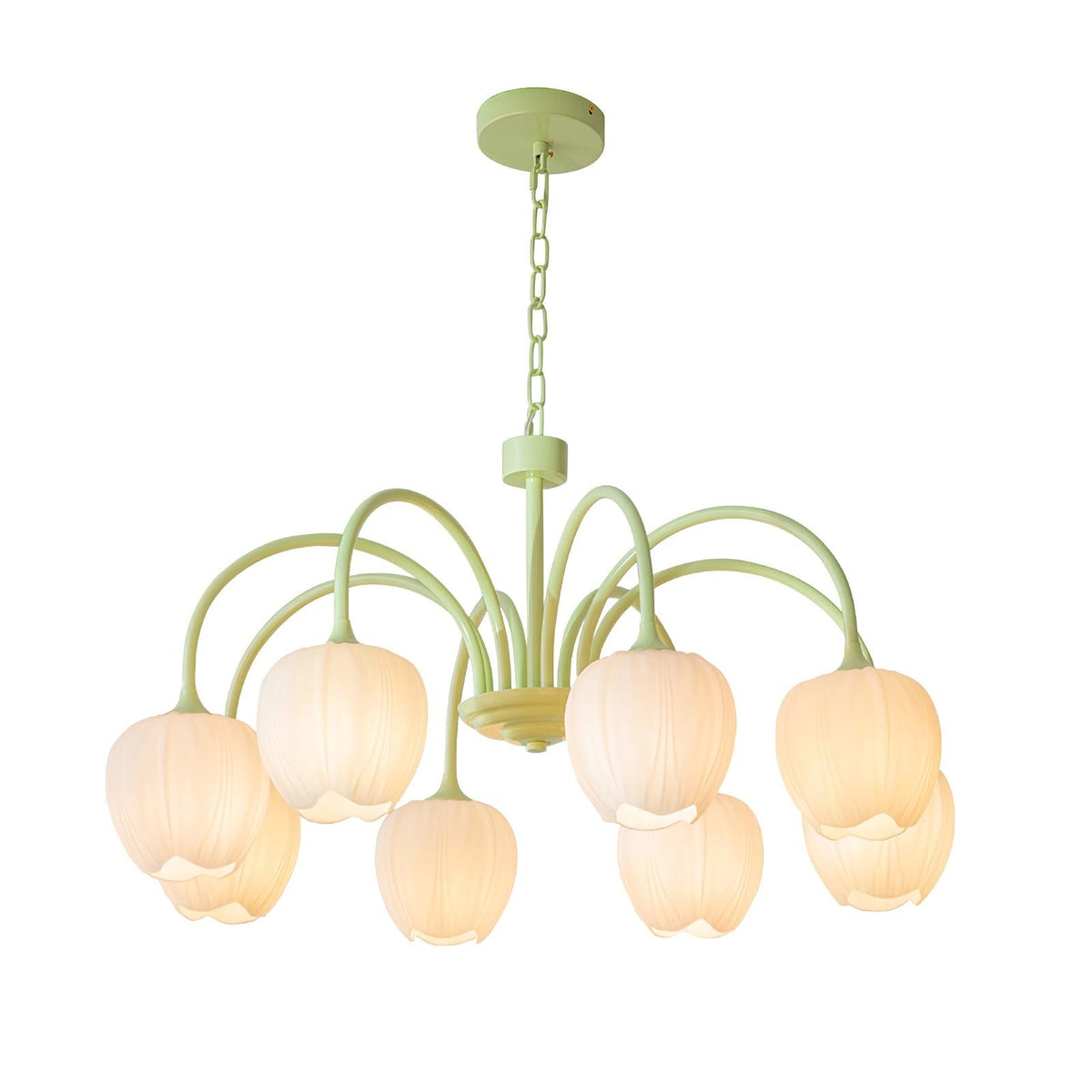 Tulipa Tulip Glass Multi Head Chandelier Ceiling Light