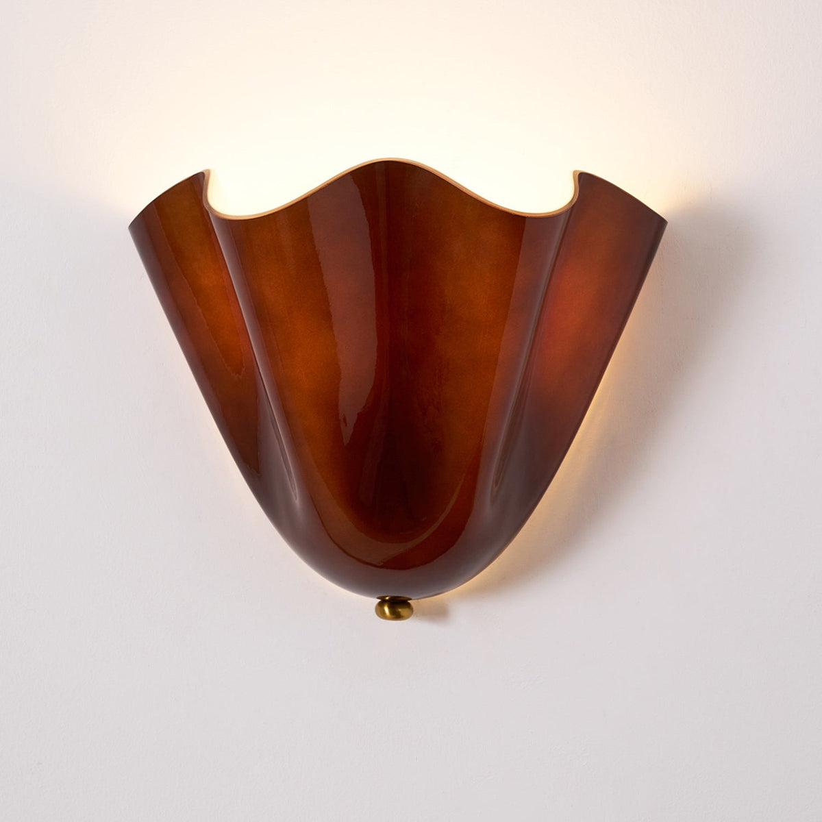 Petalia Organic Petal Glass Wall Sconce Light