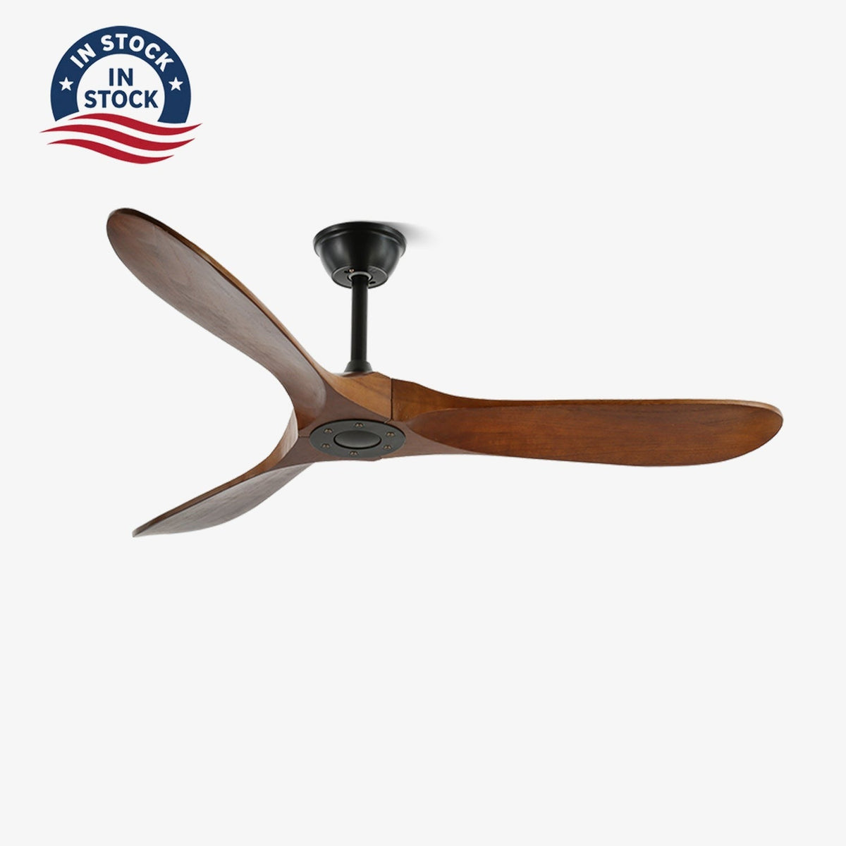 Sirocco Walnut Wood DC Ceiling Fan with Remote
