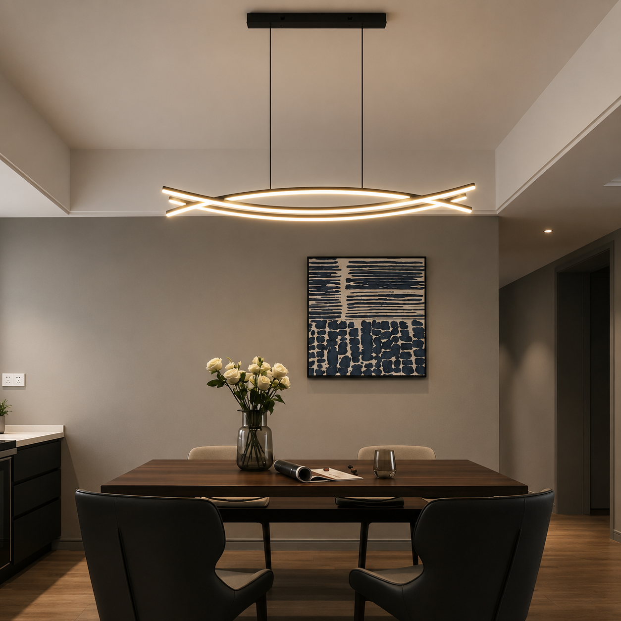 Novelle Modern LED Chandelier